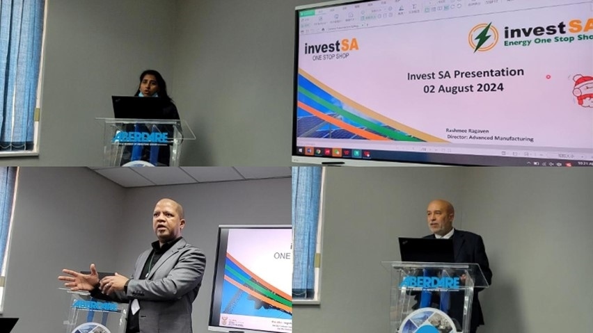 南非貿(mào)工部官員主旨演講。南中經(jīng)貿(mào)協(xié)會(huì)供圖