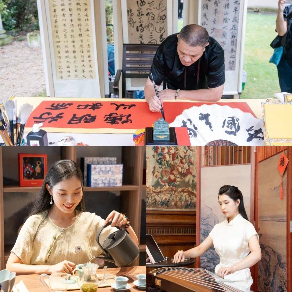 中國(guó)非遺與傳統(tǒng)文化展區(qū)引人入勝。 “中國(guó)之家”供圖