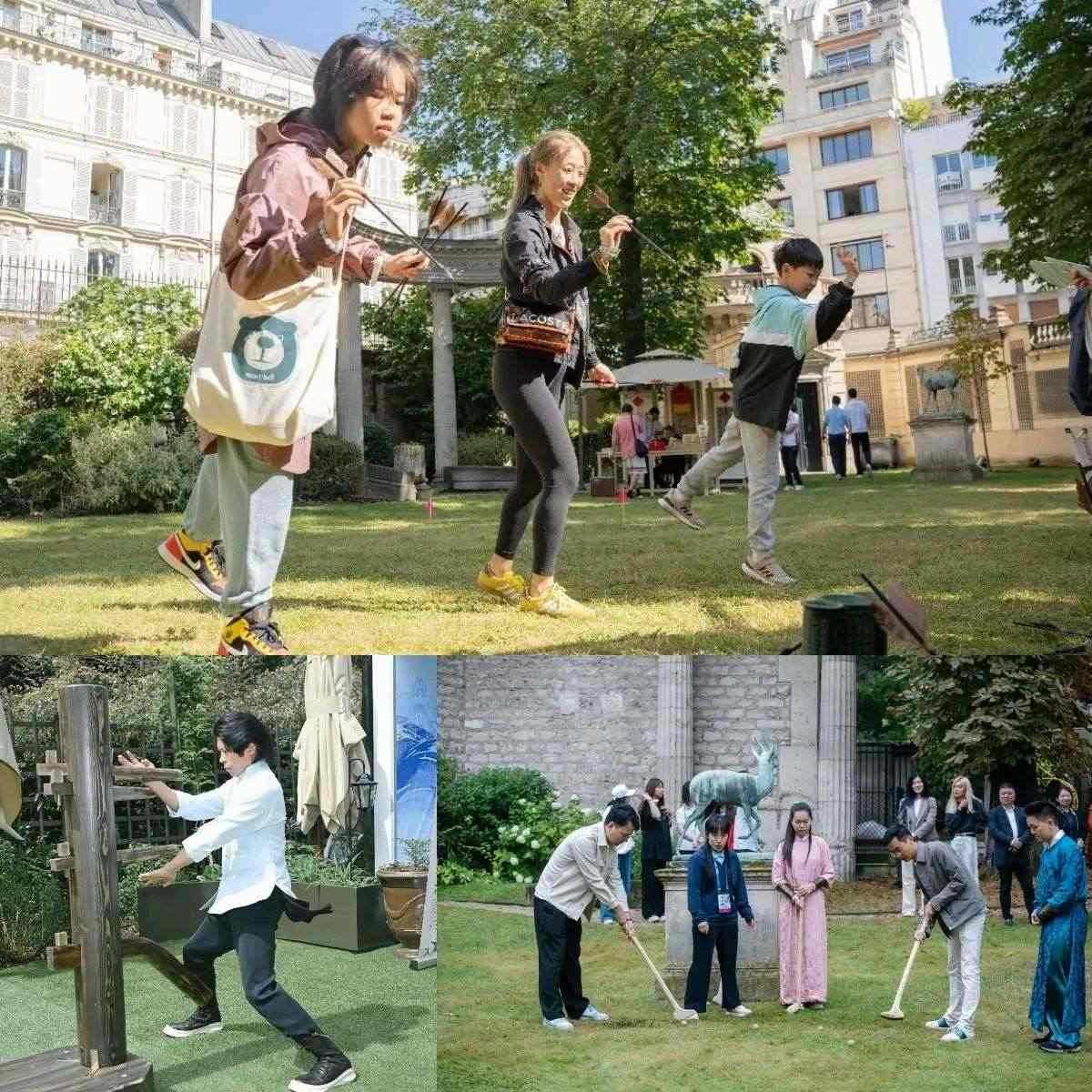 中國(guó)傳統(tǒng)體育項(xiàng)目互動(dòng)體驗(yàn)區(qū)樂(lè)趣橫生?！爸袊?guó)之家”供圖