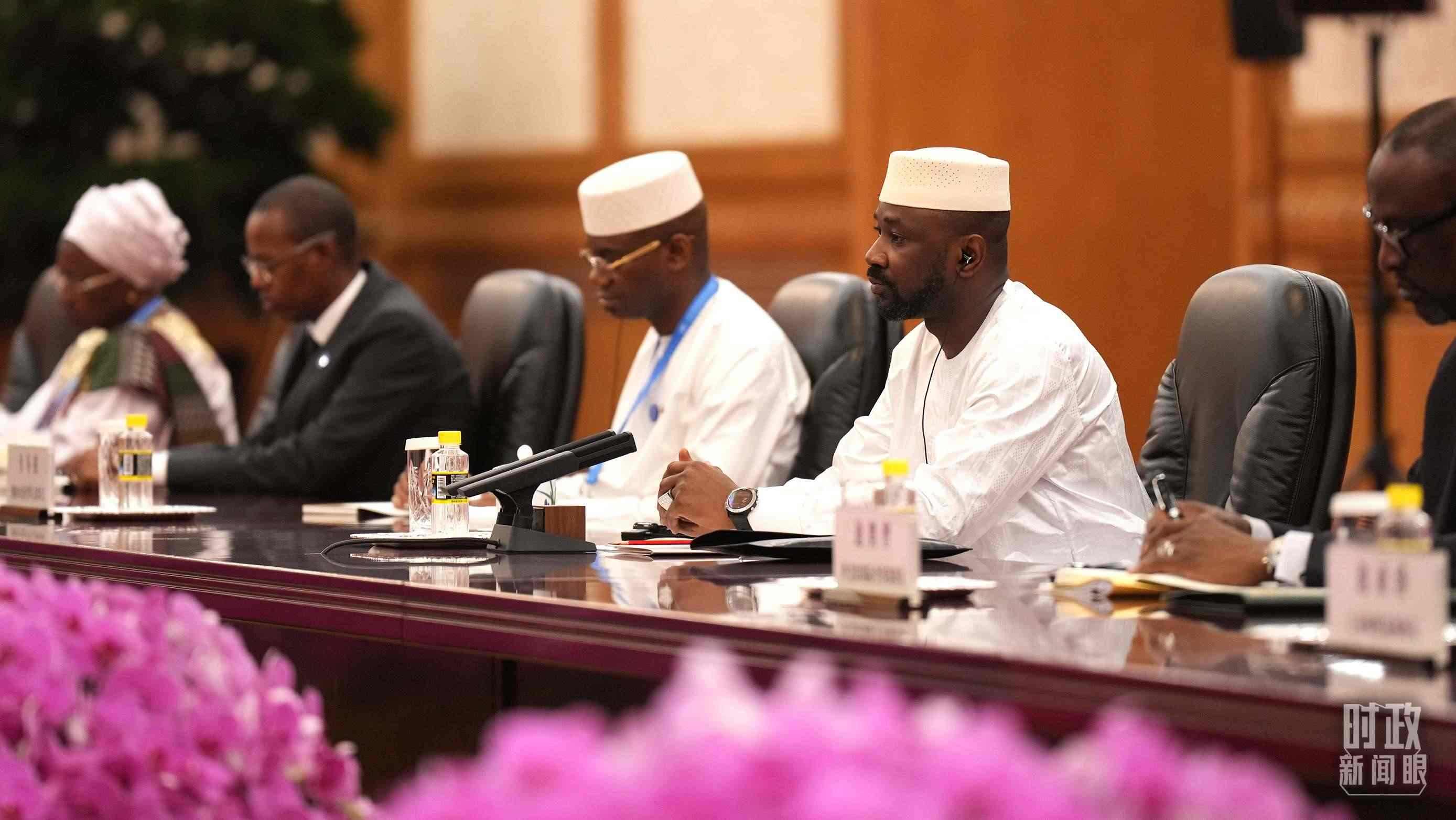 △馬里總統(tǒng)戈伊塔。（總臺記者李晉拍攝）