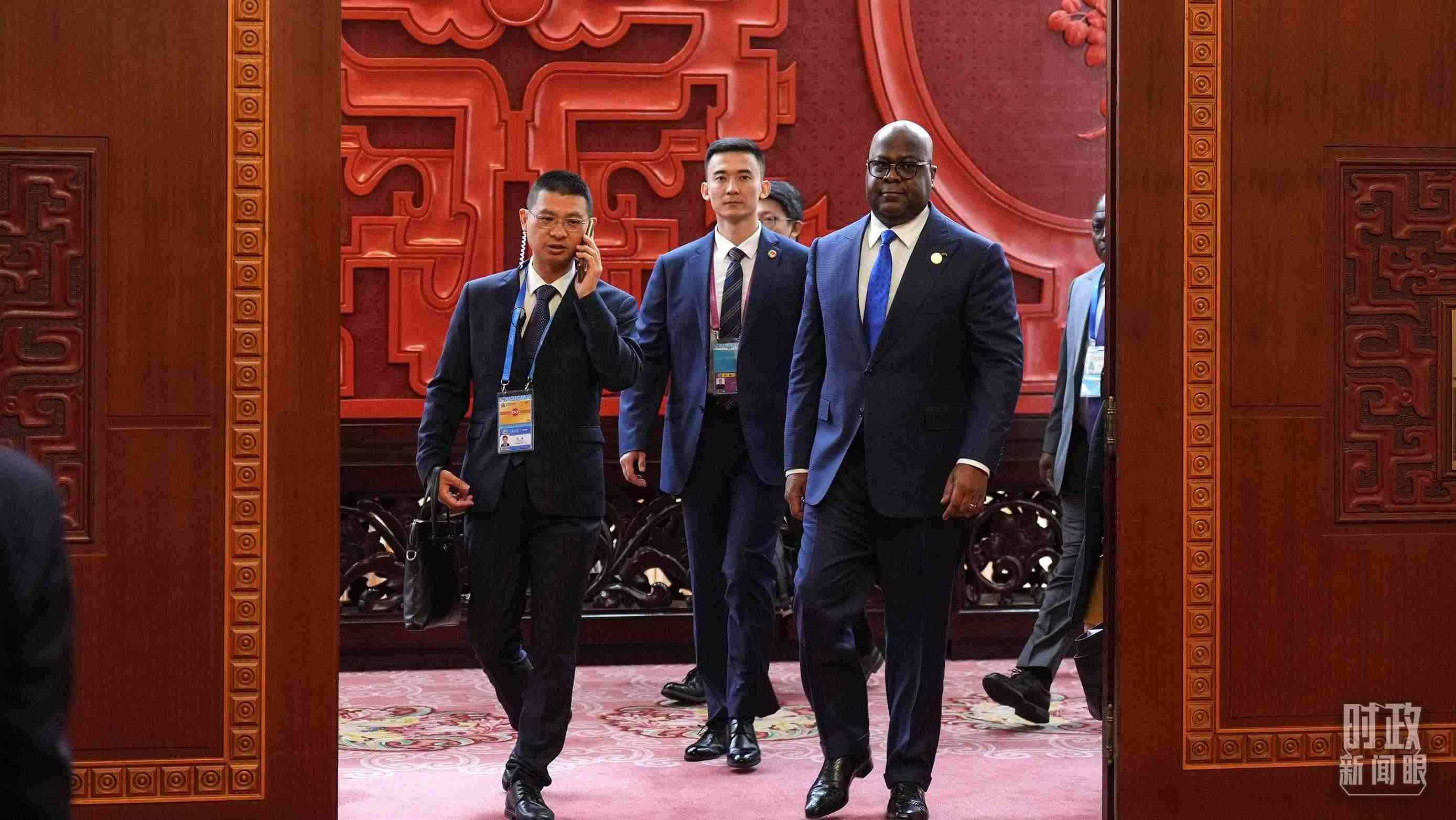 △剛果（金）總統(tǒng)齊塞克迪。（總臺記者李晉拍攝）