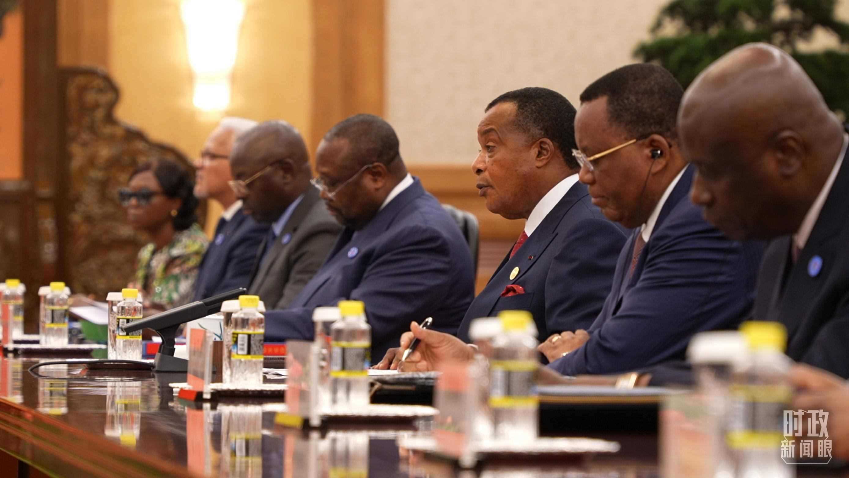 剛果（布）總統(tǒng)薩蘇。（總臺(tái)央視記者蔣碩拍攝）