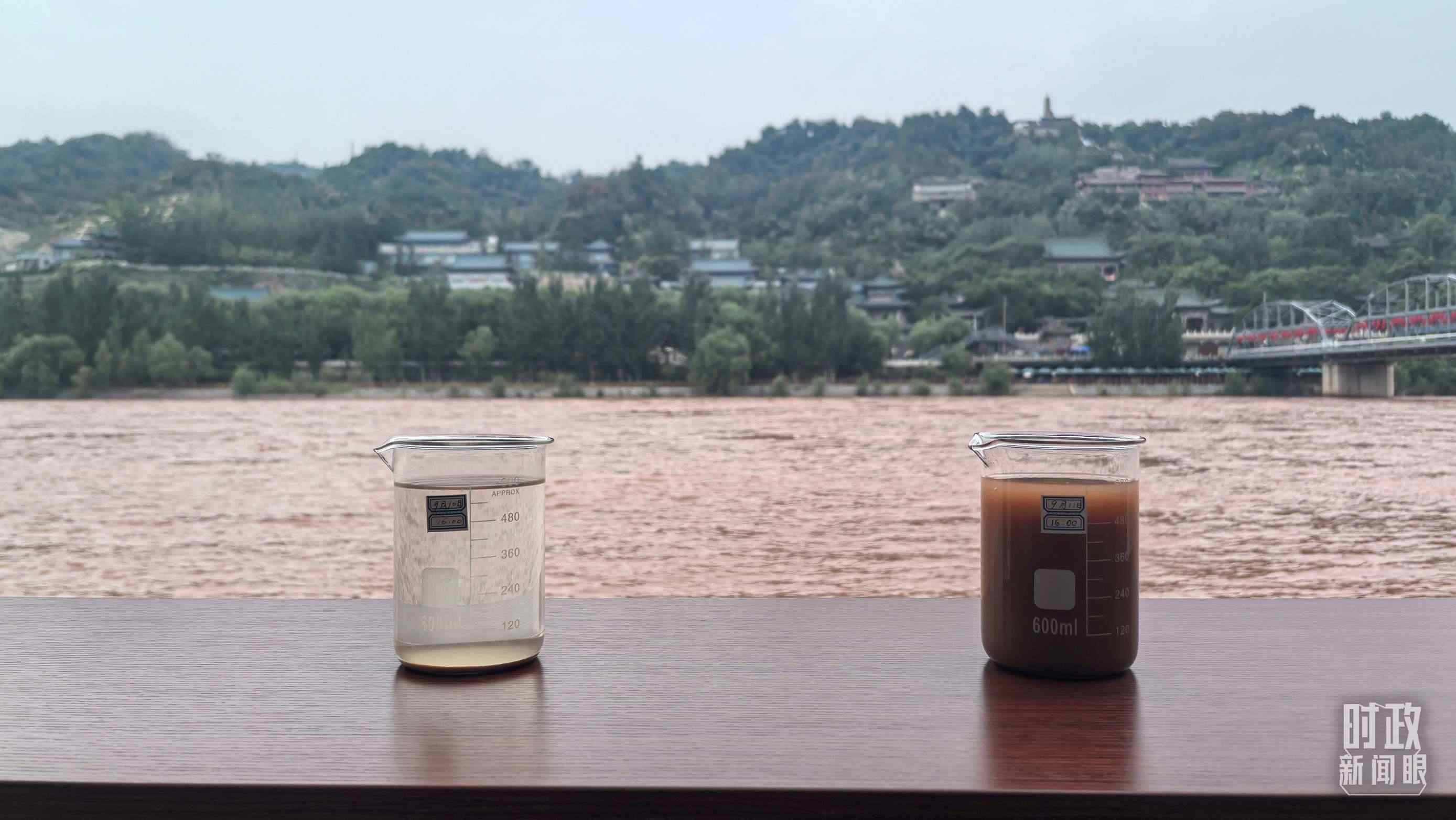 △黃河水質監(jiān)測。（總臺央視記者陸泓宇拍攝）