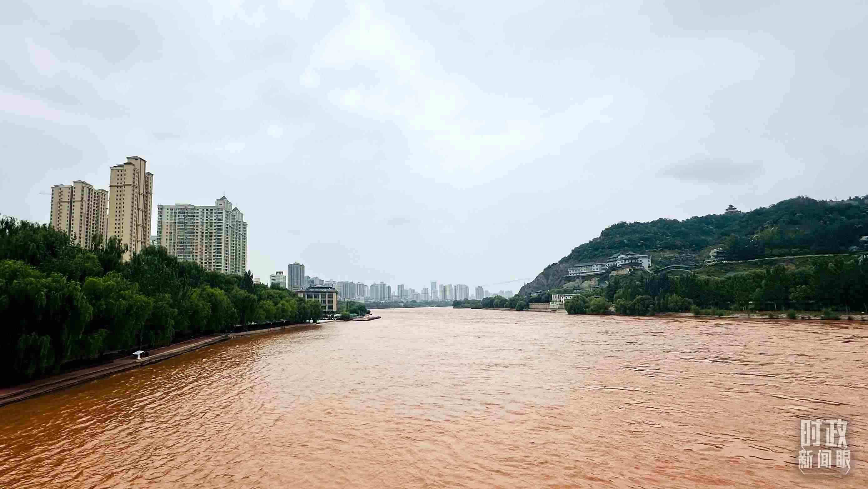 △黃河蘭州段。（總臺央視記者范一鳴拍攝）