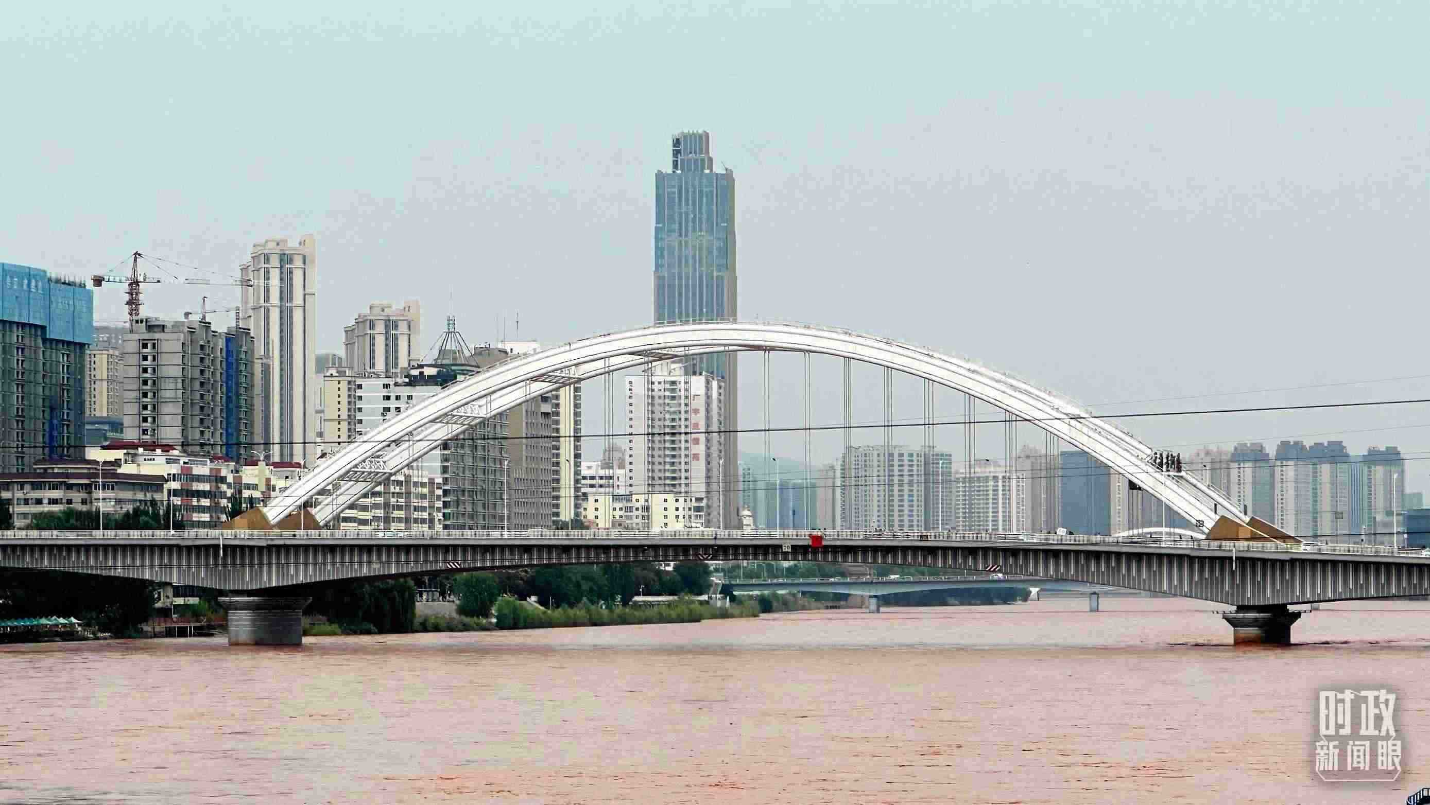 △黃河蘭州段。（總臺央視記者范一鳴拍攝）