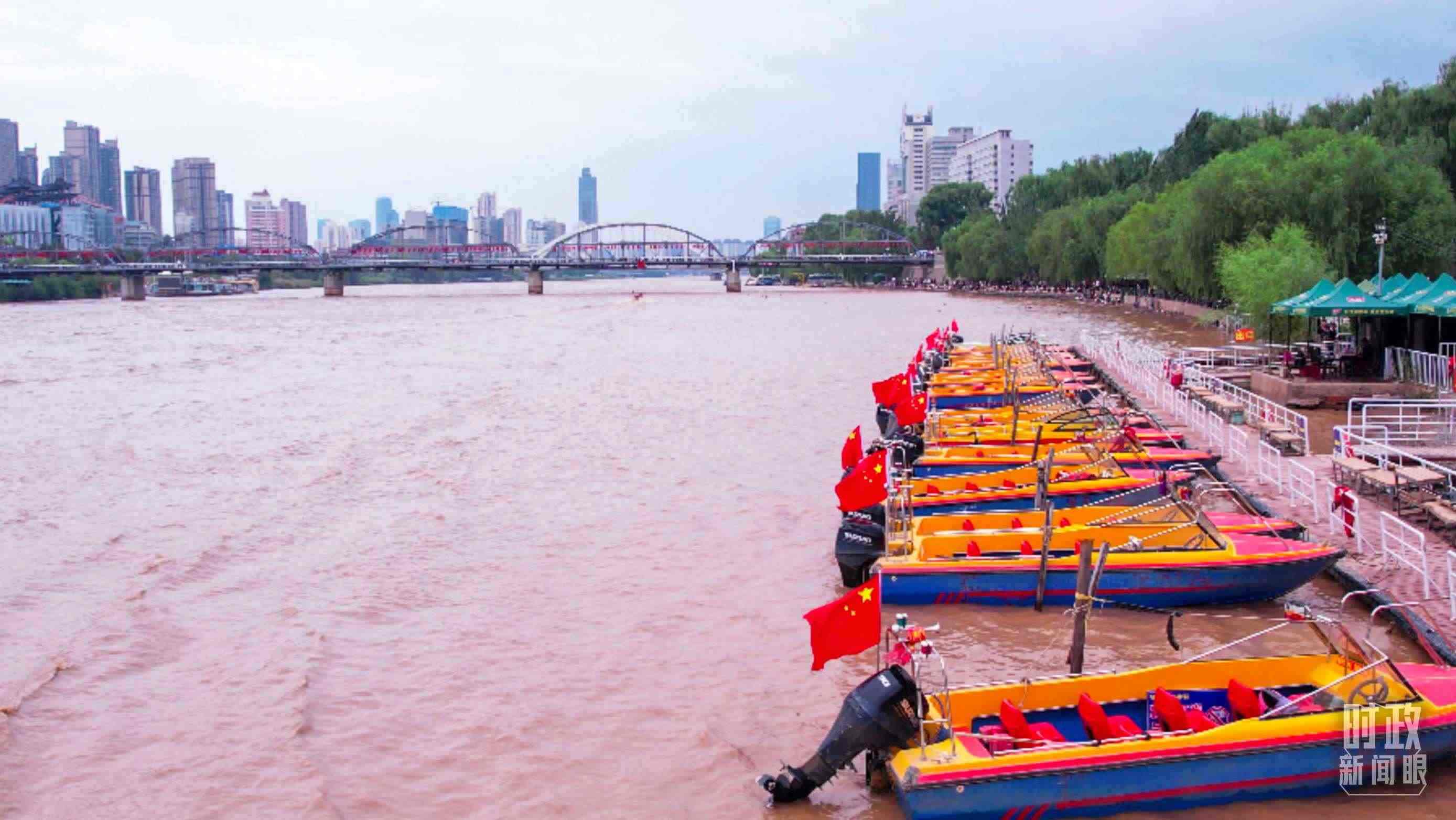 △黃河蘭州段。（總臺記者張吉瑞拍攝）
