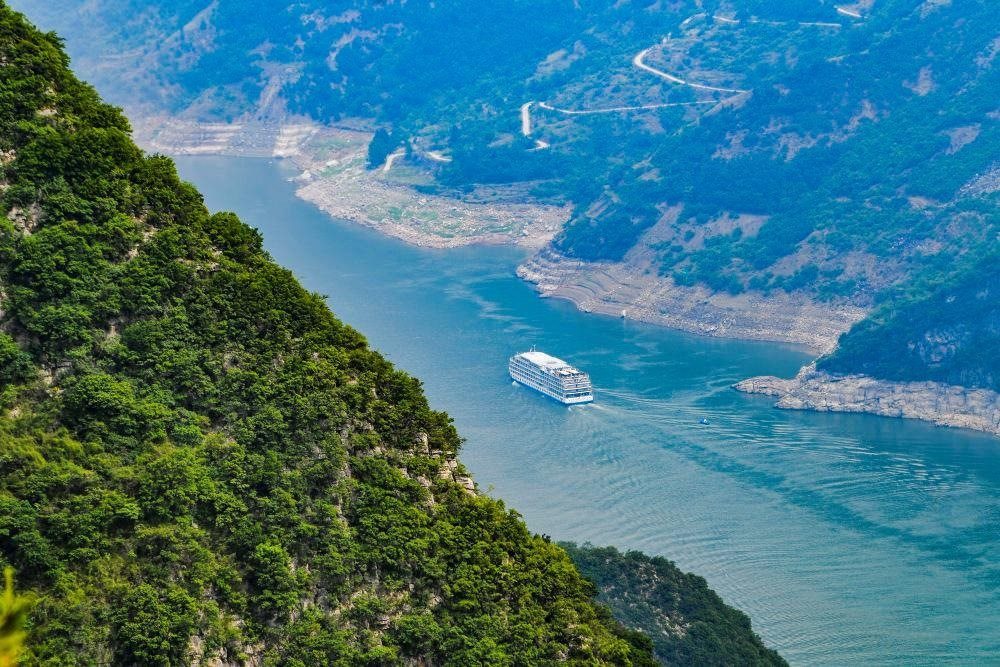 △重慶巫山縣境內的長江巫峽段