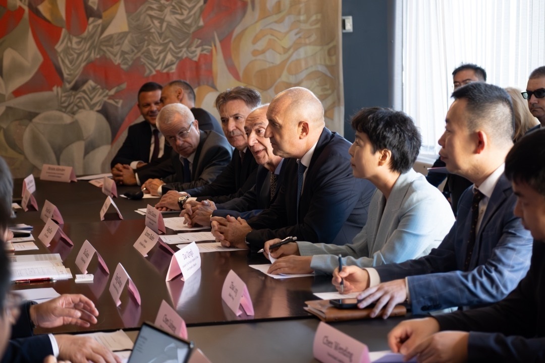 會議現(xiàn)場。中國駐保加利亞大使館供圖。