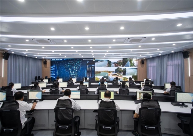 位山灌區(qū)智慧調(diào)度中心 。受訪者供圖