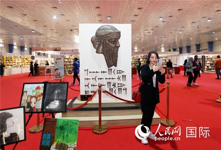 展廳一角。人民網(wǎng)中東中心分社奧馬爾·哈利勒攝