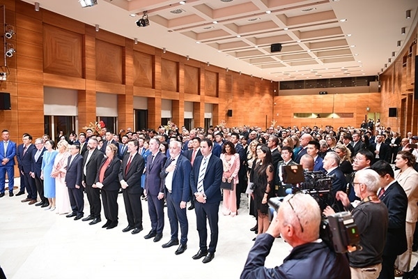 招待會(huì)現(xiàn)場(chǎng)。孫瑋 攝