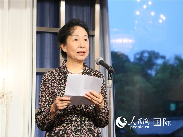 中國(guó)商務(wù)部原部長(zhǎng)助理郭莉致辭。人民網(wǎng) 許可攝