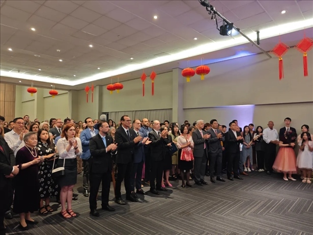 圖為招待會(huì)現(xiàn)場。 中國駐累西腓總領(lǐng)館供圖