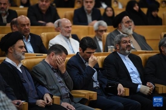 這是10月7日在伊朗首都德黑蘭拍攝的第七屆聲援巴勒斯坦兒童和青少年國際會議現(xiàn)場。新華社記者 沙達提 攝