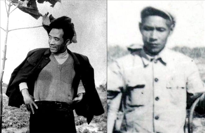 拼版照片：左圖為焦裕祿資料照片；右圖為谷文昌資料照片。