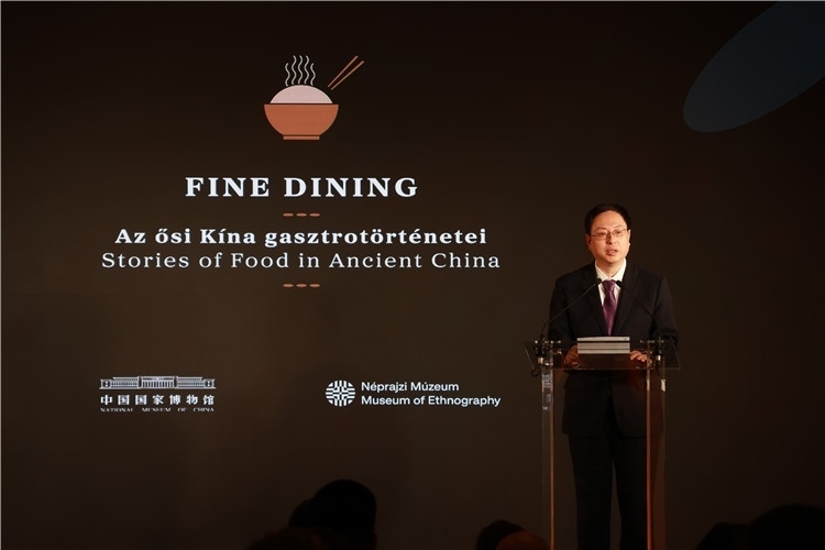 中國國家博物館副館長楊帆致辭。圖片由中國駐匈牙利大使館提供。