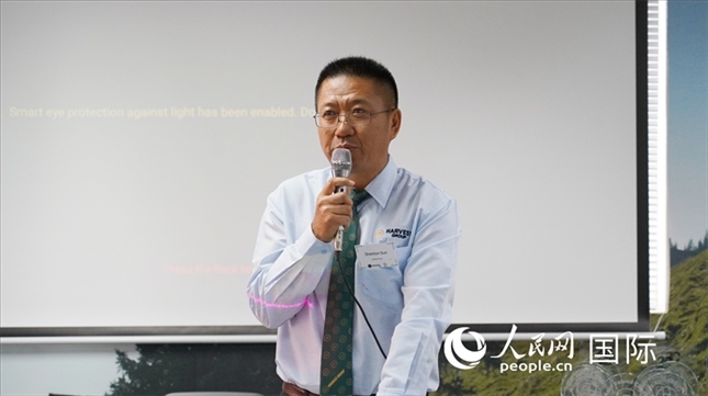 碩豐集團(tuán)董事長孫曉棟發(fā)言。 人民網(wǎng) 張茜攝