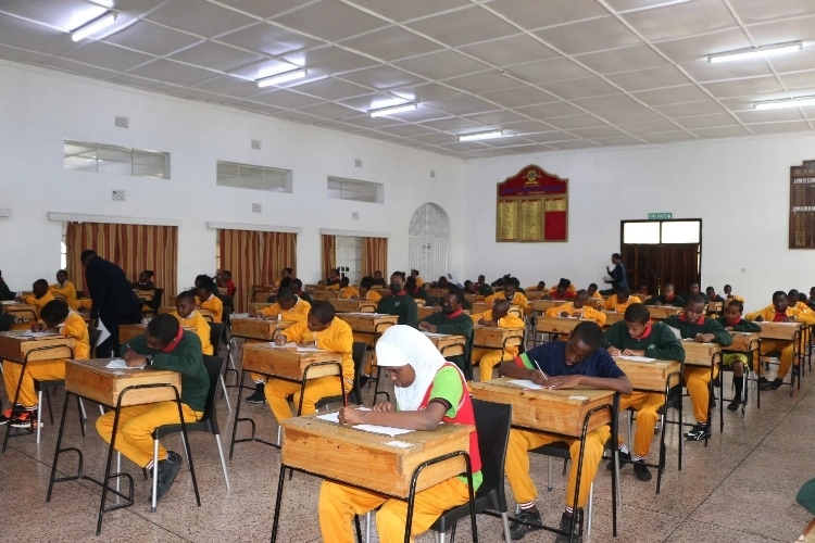 考場現場。埃格頓大學孔子學院供圖