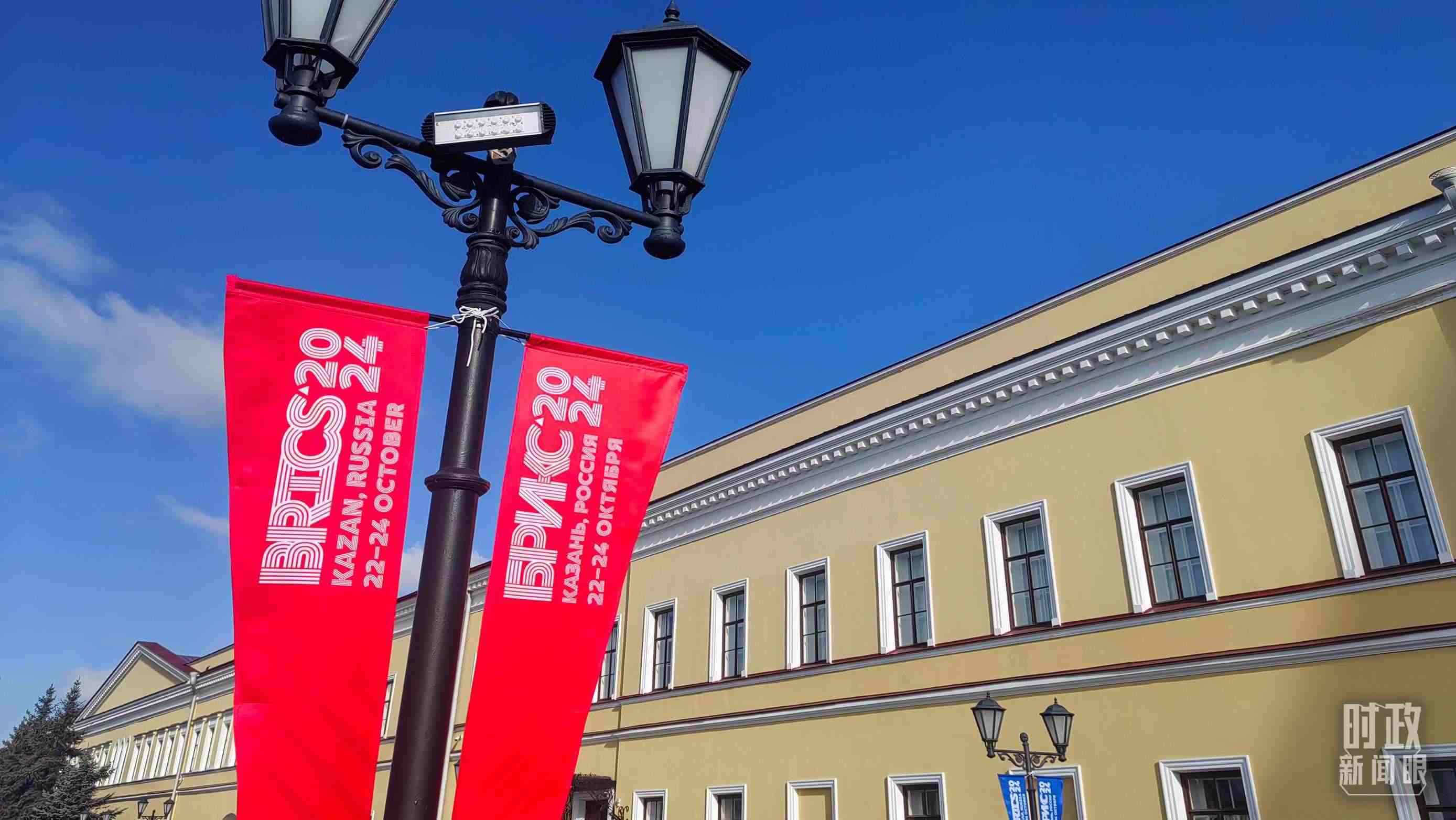 △ 喀山街頭。（總臺(tái)央視記者王萌萌拍攝）