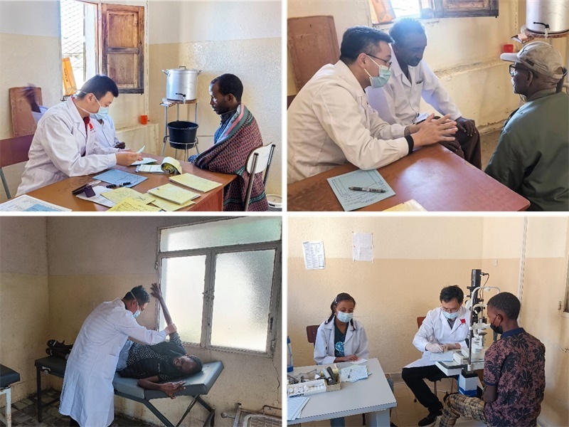 中國第17批援厄立特里亞醫(yī)療隊在科倫醫(yī)院開展巡診活動。中國第17批援厄立特里亞醫(yī)療隊供圖