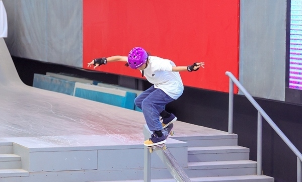 崔宸曦在比賽中。賽事組委會供圖