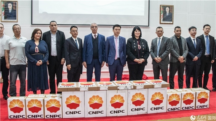 中企向阿爾及利亞大學捐贈電教設備活動現場。人民網記者 郝瑞敏攝