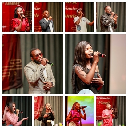 參與決賽的歌手。中國(guó)石油非洲公司供圖