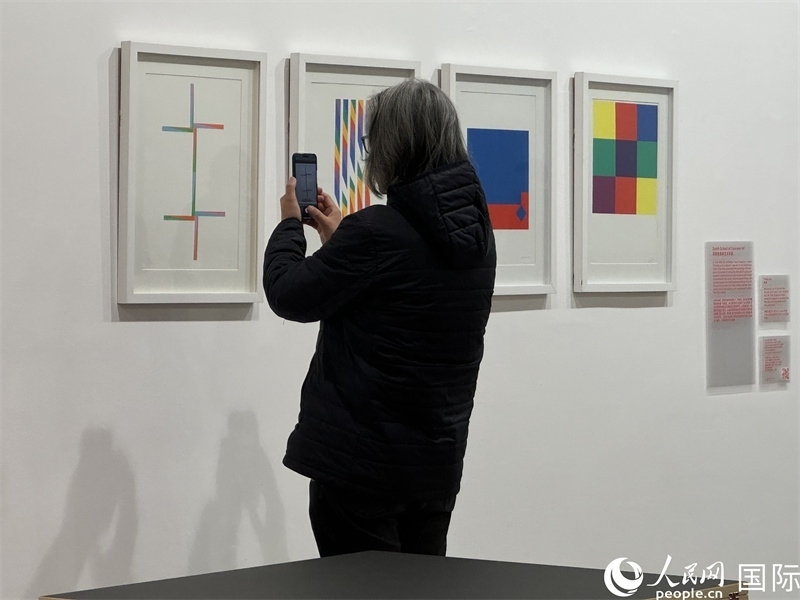 11月8日，觀眾在“瑞士經(jīng)典設(shè)計(jì)展”作品前駐足欣賞。人民網(wǎng) 謝瑩攝 