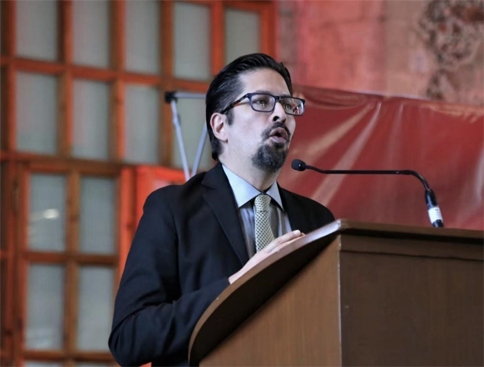 何塞·雷伊瓦作主旨發(fā)言。主辦方供圖