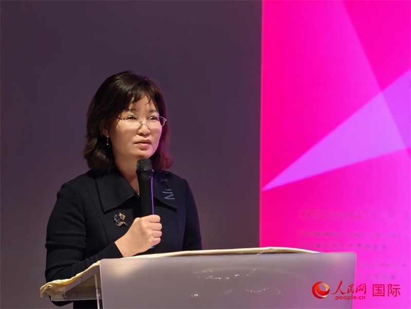 遼寧省文聯(lián)黨組書(shū)記、主席邵玉英致辭。人民網(wǎng)記者 于超凡攝