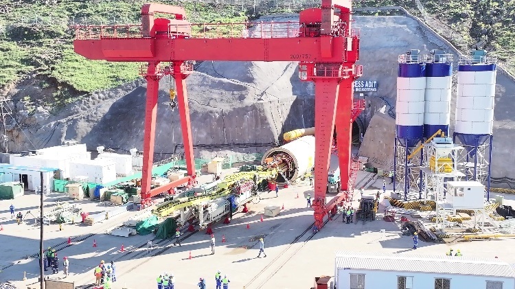 項目步進現(xiàn)場。中水電十一局供圖