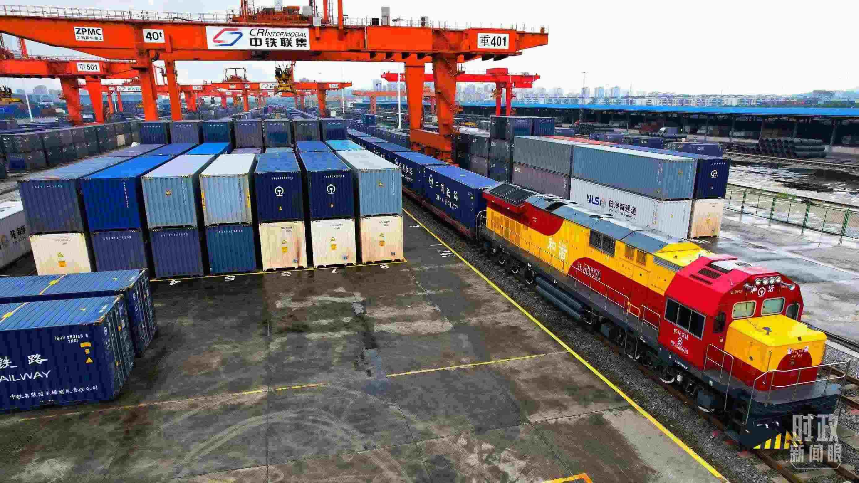 △重慶國(guó)際物流樞紐園區(qū)。（總臺(tái)記者劉雨拍攝）