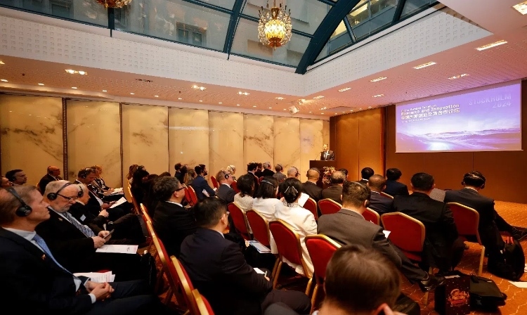 中瑞創(chuàng)新創(chuàng)業(yè)交流合作論壇活動現(xiàn)場。中國駐瑞典大使館供圖