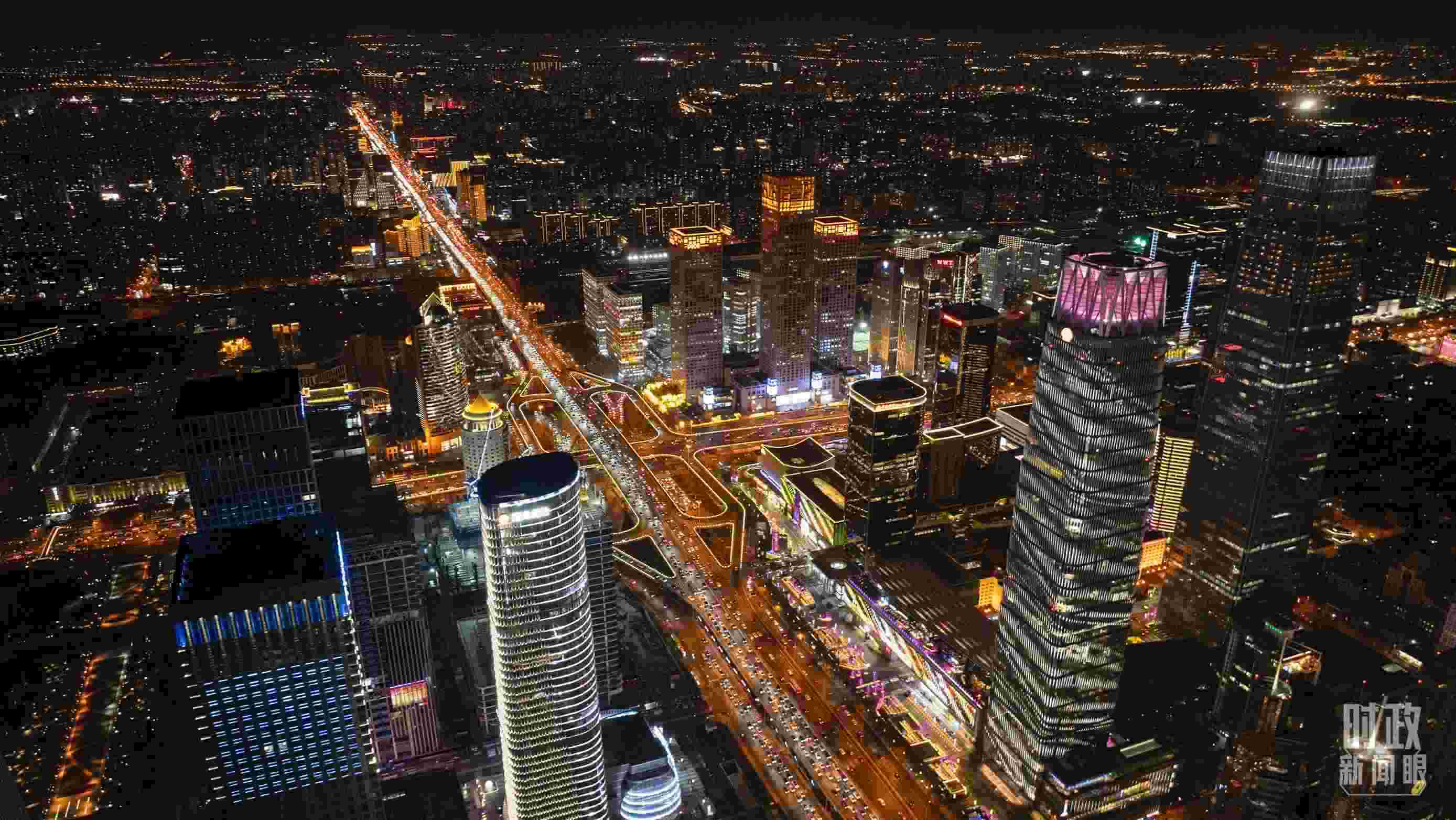 △北京CBD（中央商務(wù)區(qū)）。（總臺記者郭增浩拍攝）