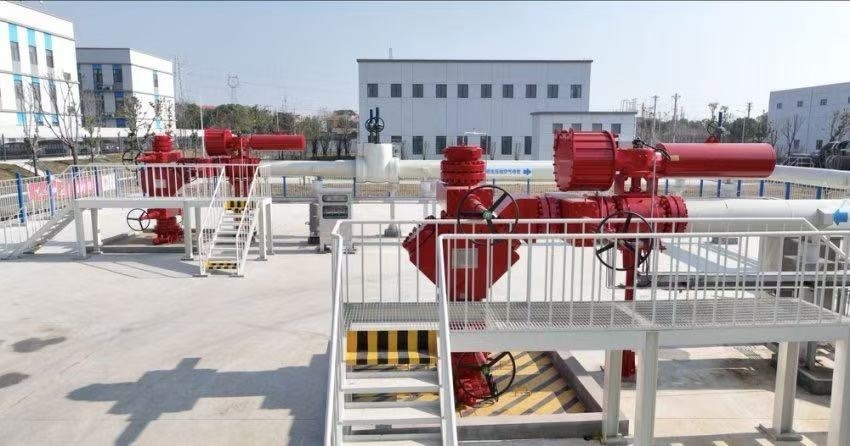 300兆瓦壓氣儲能示范工程鹽穴儲氣庫井場。受訪者供圖