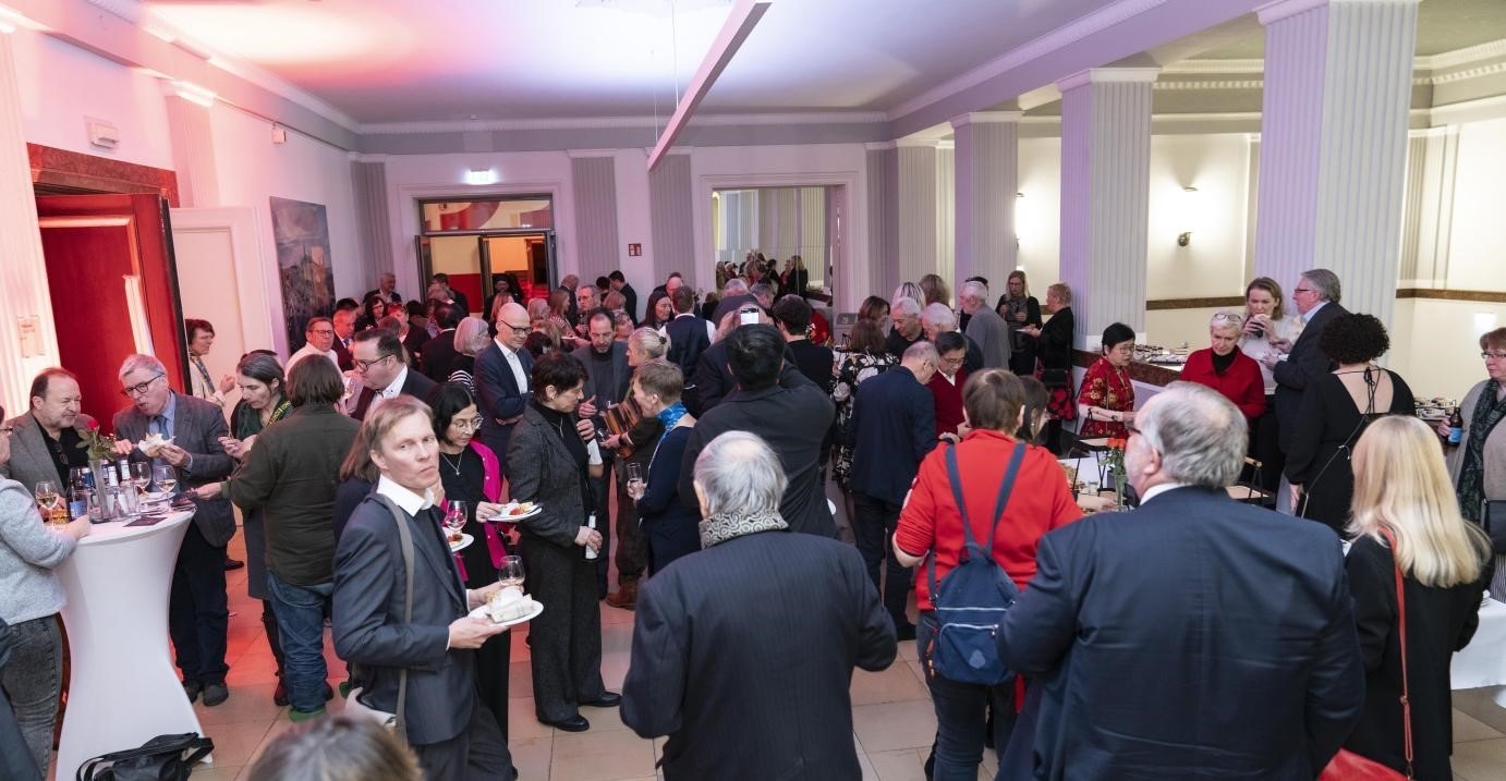 圖為新春酒會(huì)現(xiàn)場(chǎng)。紐倫堡-埃爾蘭根孔子學(xué)院供圖