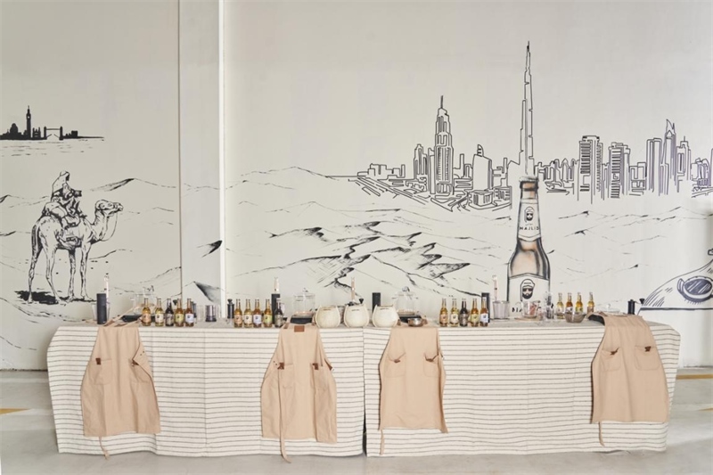 工廠內(nèi)設(shè)有互動(dòng)區(qū)，參觀訪客可以親手制作麥芽飲料，受訪對(duì)象供圖