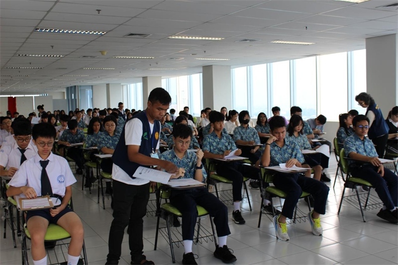 考試現(xiàn)場。印尼雅加達華文教育協(xié)調(diào)機構(gòu)供圖