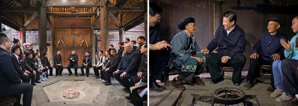 左圖由新華社記者謝環(huán)馳拍攝；右圖由新華社記者蘭紅光拍攝。