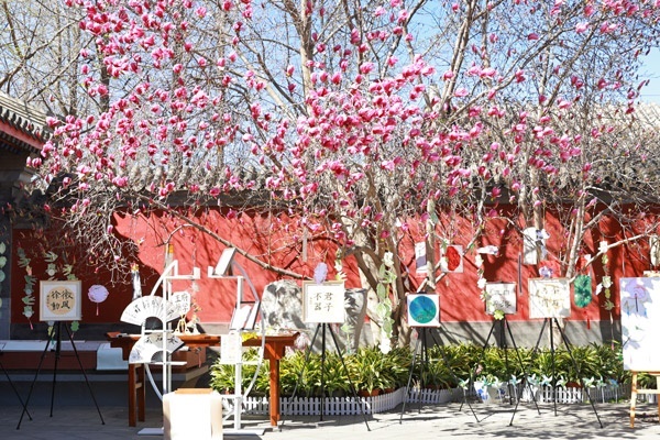 翰墨書韻展區(qū)的書法展品。府學(xué)胡同小學(xué)供圖