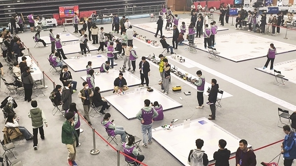 比賽現(xiàn)場。北京建筑大學(xué)供圖