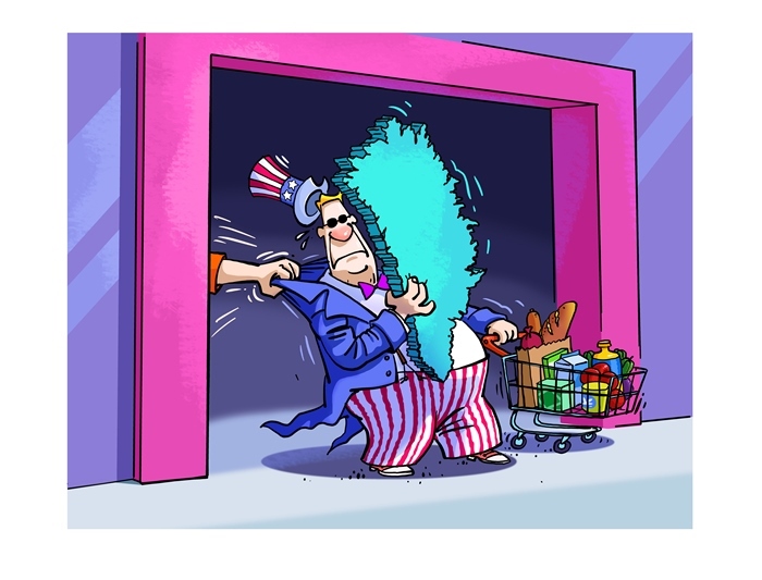 漫畫作者：馬宏亮（人民網(wǎng)版權(quán)圖片，未經(jīng)授權(quán)請(qǐng)勿轉(zhuǎn)載。）