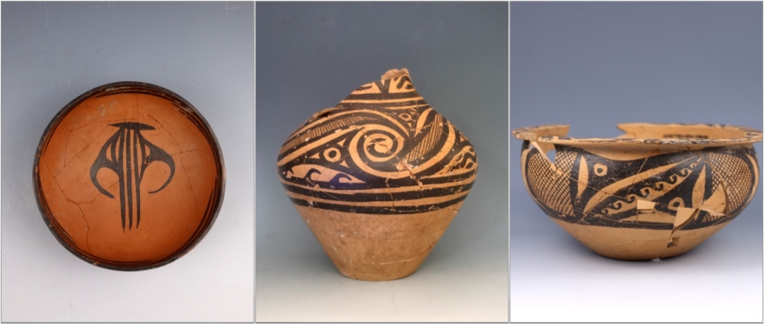 甘肅臨洮寺洼遺址出土的馬家窯類型彩陶。全國十大考古新發(fā)現(xiàn)活動辦公室供圖