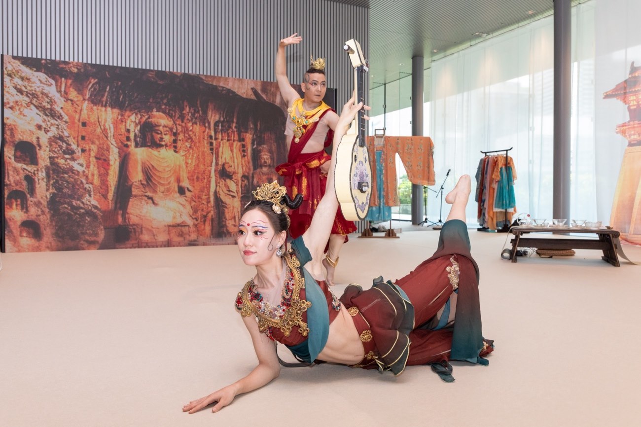 《龍門金剛》舞蹈。中國駐大阪旅游辦事處供圖