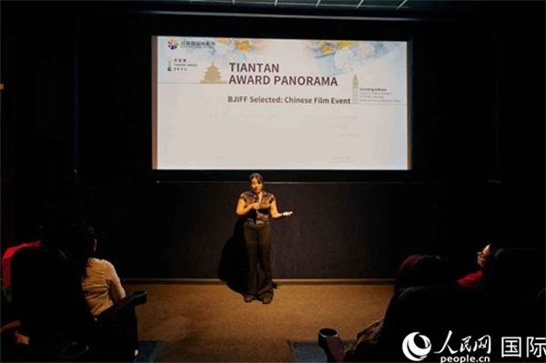 天壇映像全球巡展·倫敦站放映現(xiàn)場。楊浩鵬攝